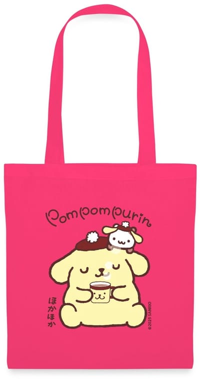 Pompompurin Drinkt Koffie Met Muffin Tas Van Stof Schoudertas