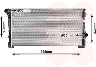 Van Wezel - RADIATOR VOOR FIAT IDEA 2004-2011 RA140484VWAN