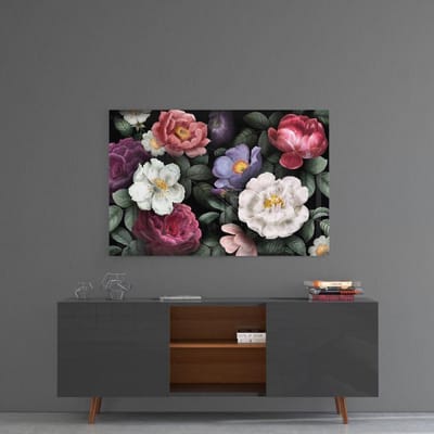 Bloemenglas schilderij