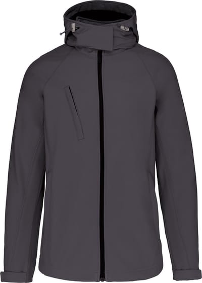 Kariban Dames softshell jas met afneembare capuchon K414 - Titanium - M