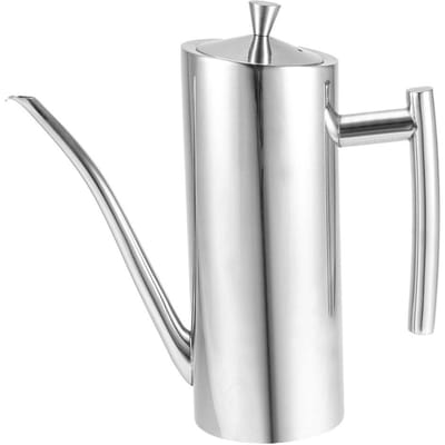 700ml Huishoudelijke Roestvrijstalen Oliekan Sojasaus Pot Container Keuken Koken Dispenser Gereedschap white
