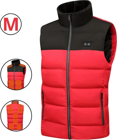 Bovista Verwarmde Bodywarmer - Heated Vest - Elektrische Bodywarmer - Jas - Oplaadbaar - Unisex - Maat M - Rood