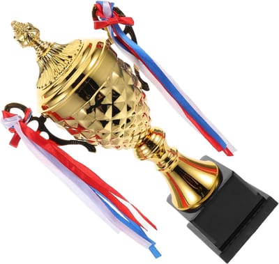 Grote Sporttrofee - Prijsbeker Toernooi - Sportwedstrijden Vieren - Duurzaam Metaal - 47x22x17 cm - Goud