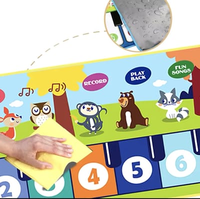 Geluidmat - Ideaal voor baby's en kinderen - Pianomat - Waterafstotend - Met geluid - Dieren leren kennen - Montessori speelgoed - Leuke speelmat - Dierengeluiden kinderen - Raad het dier - Ontwikkelingsspeelgoed - A4.4