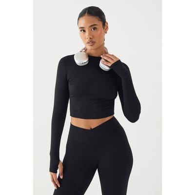 Dames DSGN Studio Ultra Sculpt Lange Mouwen Top | Zwart | Maat: XS