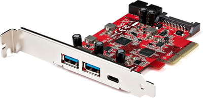 PCIe USB Uitbreidingskaart - Extra Poorten - Snelle Data Overdracht - Vijf Poorten Twee Standaarden