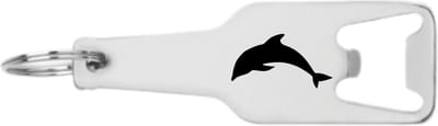 Akyol - dolfijn flesopener - Dolfijn - dierenliefhebber - dieren vriend - oceaan - leuk cadeau voor iemand die van dolfijnen houd - 105 x 25mm