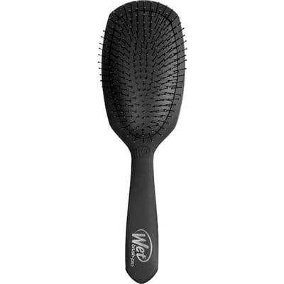 WetBrush Epic Deluxe Detangler – Professionele Ontwarrende Haarborstel – Voor Nat En Droog Haar – IntelliFlex® Borstelharen – Vermindert Haarbreuk & Pijnloos Ontwarren – Voor Dik, Lang & Krullend Haar – Zwart – Luxe Salonkwaliteit Design