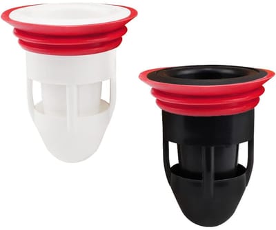 Set van 2 Universele Geurafsluiters voor Douche- en Vloerafvoer - Anti-Geur & Schimmelbestendig