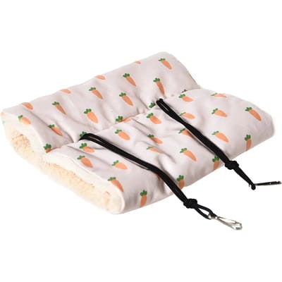 Duvo+ Carrot hangtriangel pluche voor kleine knaagdieren | zachte hangtunnel