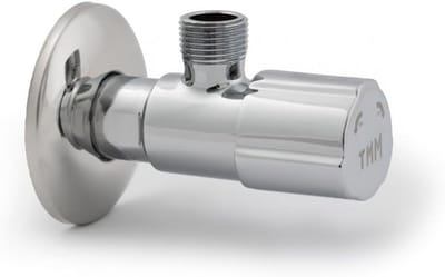 Hoekventiel - Kraanonderdeel - Sanitair - Antikalk functie - 1/2 x 3/8 - Metaal