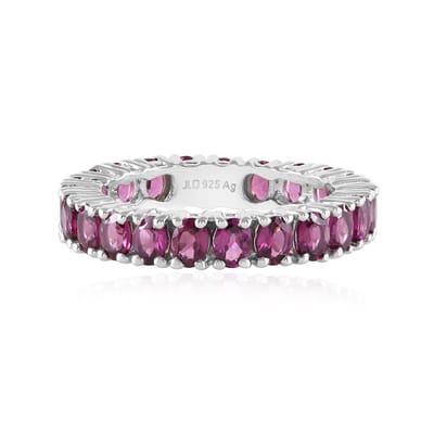 Cavill - Zilveren Ring - 925 Sterling Zilver Gerhodineerd - 21 Naktamunda Rhodolieten 4 028 Ct Ovaal Slijpsel - Elegante Damesring
