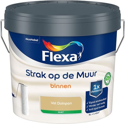 Flexa - Strak Op De Muur Binnen Mat - Vol Duinpan - Mengverf - 5 L