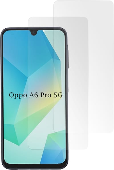 Casemania Glas Geschikt voor Oppo A6 Pro 5G - Screenprotector Glas Gehard - Tempered Glass - Volledige Bescherming - 2 Stuks