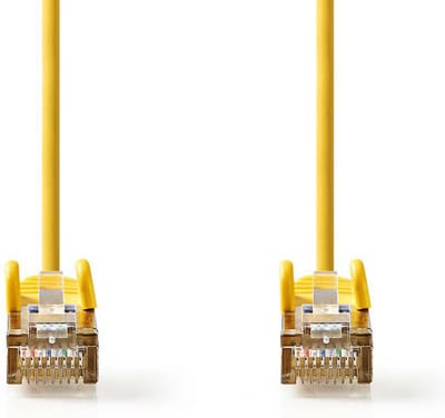 Nedis CAT5e Netwerkkabel - SF/UTP - RJ45 Male - RJ45 Male - 20.0 m - Rond - PVC - Geel - Polybag