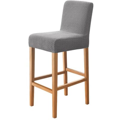 Housse de chaise à dossier court élastique en T-jacquard, housses de tabouret de bar extensibles pour café maison, anti-salissure, anti-rayures, taille S 1 piece