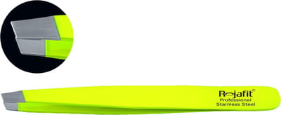Rojafit Professionele Pincet schuin 9,5 cm-Signal Neon