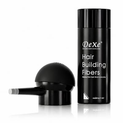 Haarverdikkings Starterset - 22g Hair Building Fibers - Zwart - Met Sprayapplicator - Verbergt Haaruitval en Dunner Wordend Haar - Direct Voller Haar