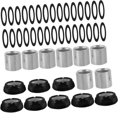 Skateboard Hardware Set - Schroeven Moeren - Sportonderdelen Monteren - Universele Compatibiliteit - 100 Stuks - Diverse Kleuren