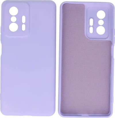 Fashion Backcover Telefoonhoesje - Color Hoesje - Geschikt voor de Xiaomi 11T - Paars