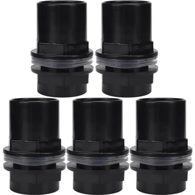 5 stuks/set PVC Aquarium Waterpijp Koppeling Rechte Buis Connector Aquarium Accessoires(40 mm)
