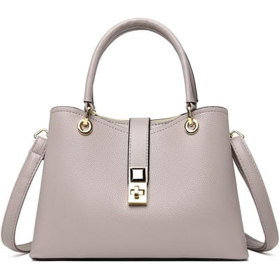 Herfst en Winter Retro Dames Handtas Nieuwe Effen Kleur Hoge Dames Schoudertas Grote Capaciteit Draagbare Schoudertas white