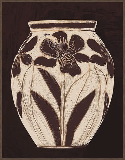 Schilderij 70x90cm Floral Jug