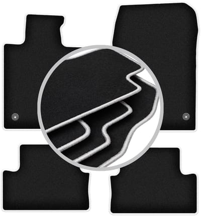 CARLUX-SILVER automatten voor: Honda Accord VIII sedan, stationwagen, tourer (2011-2015)