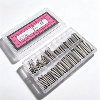 Dailygoods- Spring Bars Set 270 Stuks - Professionele Horloge Band - Metalen Horlogespelden - Reparatie Tool - Stevig en Slijtvast - Inclusief Opbergdoos - Horloge Speld