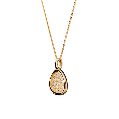 Orphelia 'Layla' Dames 925 Sterling Zilveren Ketting met Hanger - Goud ZH-7489/G