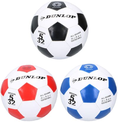 Voetbal Dunlop Leer Wit