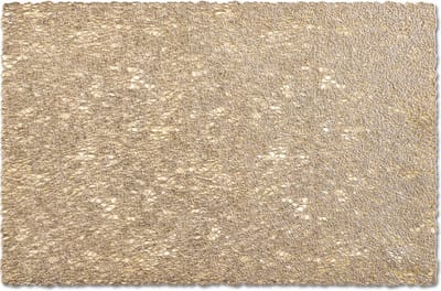 Zeller placemat - gevlochten - glanzend goud - rechthoekig - 30 x 45 cm