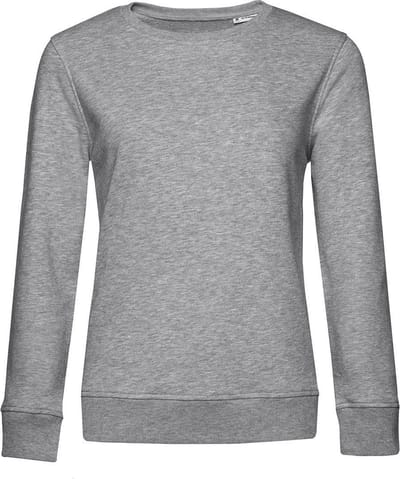 B&C Dames/dames Organic Sweatshirt (Grijze Heide)