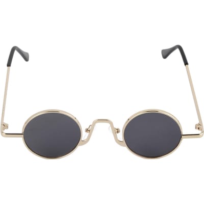 Lunettes de soleil tendance rétro Lunettes de soleil à monture ronde beige