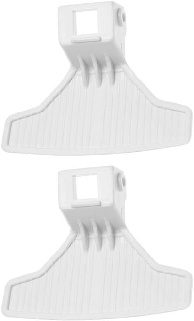 Dailygoods- Wasmachinedeurklinkhendel Set van 2 - Compatibel met Beko - OEM 2828780100 - Probleemloze installatie - Wit - 9 x 6,8 cm - Deurgreep