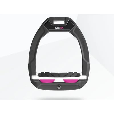 Veiligheidssporen Paardrijden Incliné Grip Antraciet/Wit/Roze Flex-On Safe-On