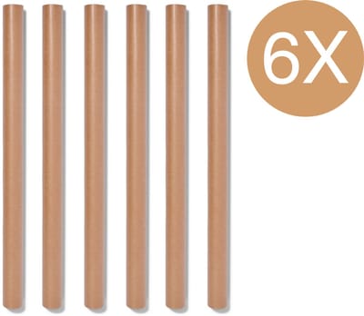 Inpakpapier Kraft – 6 Rollen – 300x70 cm per rol – Kaft papier - Duurzaam Cadeaupapier – FSC & Plasticvrij – Klimaatneutraal Gecertificeerd - Kaftpapier