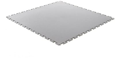 Rubbermagazijn - PVC kliktegel hamerslag lichtgrijs 500x500x4,5mm - winkel - showroom - garage - prijs per stuk