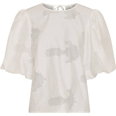 MSCH Copenhagen Mschorkidea 2/4 Top Tops & T-shirts Dames - Shirt - Wit - Maat S