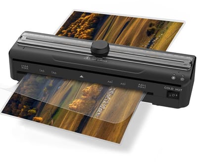HOMTAS LAMINATOR A4 A5 A6 Laminator 60-125 micron 320 mm + 15x folie gratis