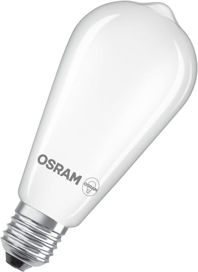 OSRAM LED-lamp Star Edison ST64 40 Filament, 2700 K warm wit, 3,4 W, E27, mat, 470 lm, 15.000 h, voor hanglampen, vintage look, niet-verblindend