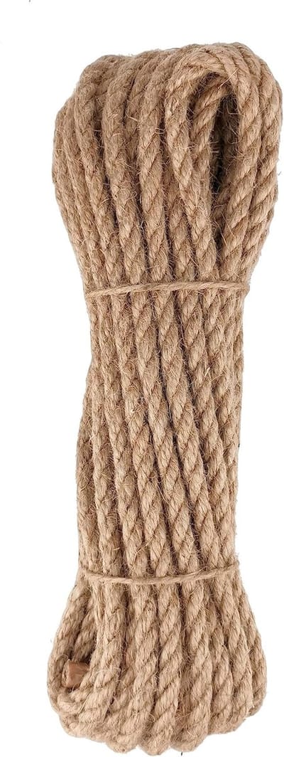 Jute Touw 8 mm - 10 Meter Natuurlijke Vezels, Duurzaam Henneptouw