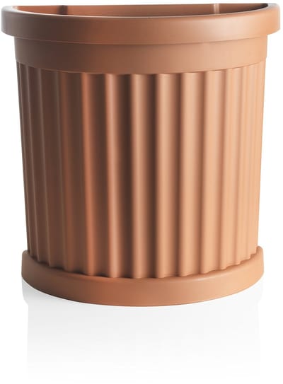 bloempot met onderzetter van hars, Roma, 27 x 52 x 49 cm, 35 liter,