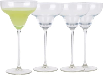 Alpina 4x Margarita cocktailglazen - glas - 250 ml - vaatwasser bestendig