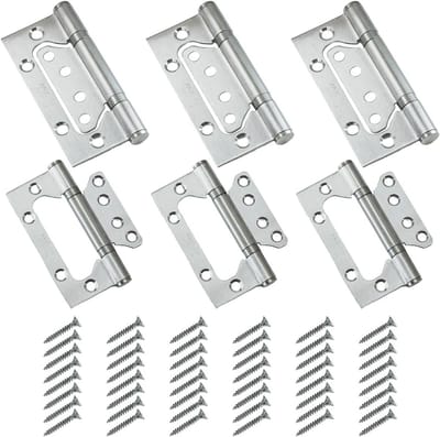 Dailygoods- Deurscharnierset 6 stuks - Roestvrij Stalen Scharnieren