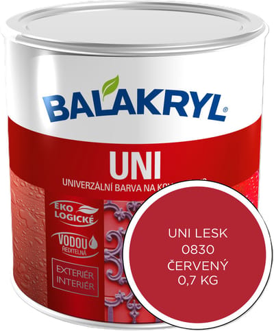 Balakryl UNI Glans 0,7kg, 0830 Rood
