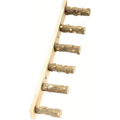 Échelle en bois 4/6 marches pour animal de compagnie, jouet interactif pour perroquet, pour cage à hamster, bâton de broyage amusant, jouet d'escalade, accessoires pour oiseaux