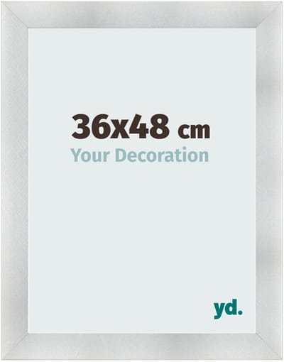 Your Decoration - Fotolijst 36x48 cm - MDF - Aluminium Geborsteld - Pisa