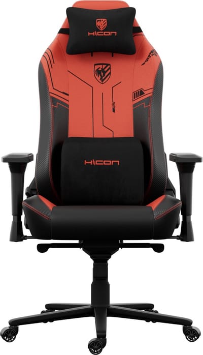 HICON® Premium Bureaustoel - Luxe Ergonomische - Bureaustoel voor Volwassenen met Verstelbare Functies - Apex Serie - EagleBlaze - Rood