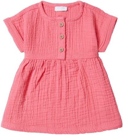 Noppies Girls Dress Chambery short sleeve Meisjes Jurk - Camelia Rose - Maat 56